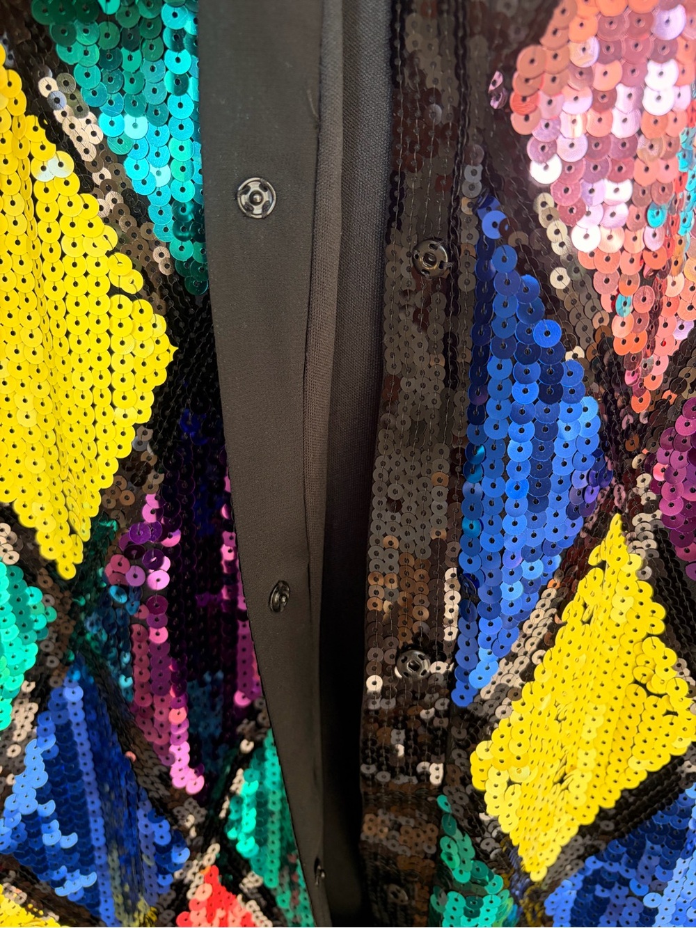 Nasty Gal Multicolor Sequin Harlequin Blazer - Picture 11 of 13